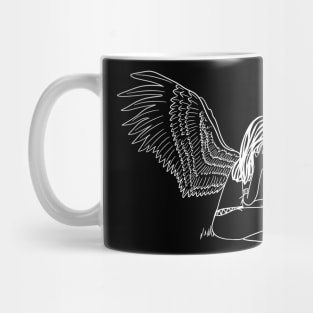 Sad Angel and flower Mug